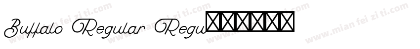 Buffalo Regular Regu字体转换